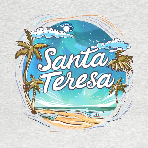 Escape to Santa Teresa: Tropical Landscape Art 🏖️ by Costa Rica Designs